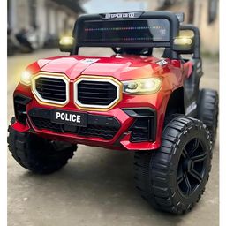 Ayaan ToysBattery Operated Jeep for Kids Ride on Toy Kids Car With Rgb LightsMusicBaby Big Battery CarRechargeable Electric Jeep Car for Kids -Red-26