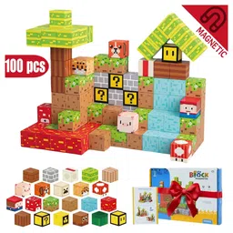 Elecart Magnetic Blocks 100 PCS Magnet Building Cubes Game Set for Kids Ages 3-8 | Creative STEM Educational Construction Toys for Toddlers, Boys & Girls-picture-46