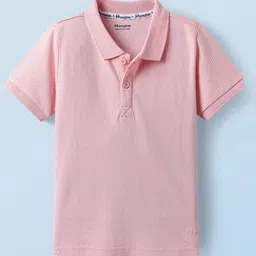 Honeyhap Boys Solid Polo Collar Bio Finish Cotton T-shirt-55