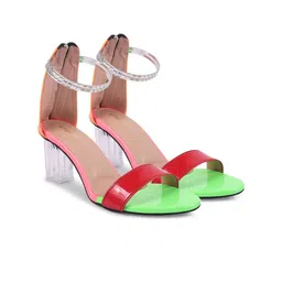 STEPT6 Women PU Open Toe Stiletto Sandals Heels-image-2