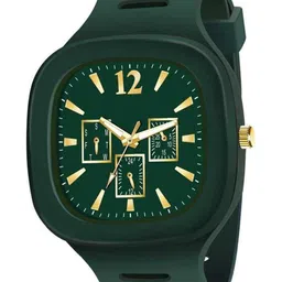 CSAMON Men Embellished Dial & Straps Analogue Watch Miler Green-13