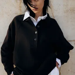 H&M Collared Sweatshirt-image-8