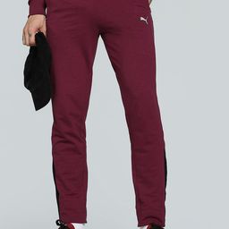 Puma Slub MenBrand Logo Printed Pure Cotton Slim Fit Track Pants-image-31
