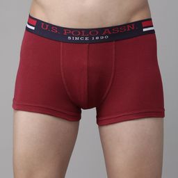 U.S. Polo Assn. Men Maroon Solid Pure Cotton Trunk I641-006-P1-image-32