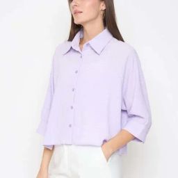 MADAME Lilac Casual Shirt-picture-29