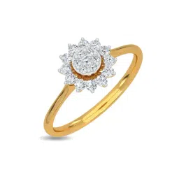 Kisna Diamond & Gold Jewellery Cady 18k (750) Diamond & Gold Ring For Women-picture-19