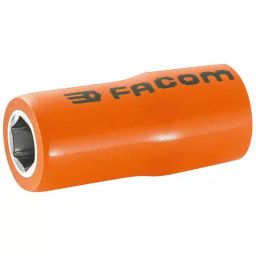 FACOM 6.35 mm (1/4 inch) Drive 1000 V Insulated 6-Point Drive Socket 22 mm, R.7AVSE-37