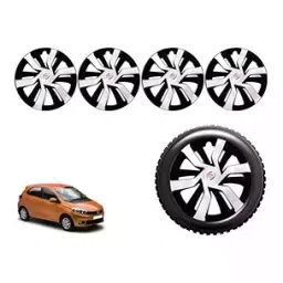 Auto Pearl idSlvBK48 R14 Press Type Wheel Hubcap with Retention Ring 355.6 mm(14 Inch) for Tata Tiago 1.05 Revotorq XE (Pack of 4 Pcs)-image-86