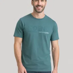 SUN 'N' SUMMER Typography Printed Round Neck Short Sleeves Cotton T-shirt-image-29
