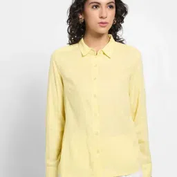 Annabelle by Pantaloons Yellow Casual Shirt-image-87