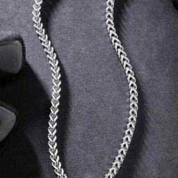 Karatcart Silver Tone Link Chain Necklace-22