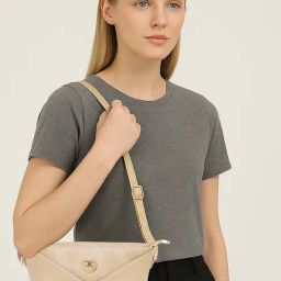 Esbeda Elegant Beige Medium Cross Body Bag-image-17