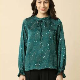Allen Solly Green Regular Fit Printed Top-picture-25