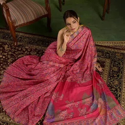 Sangria Ethnic Motifs Printed Saree-image-81