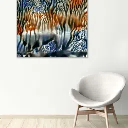 999store Multicolor Abstract Canvas Painting-17