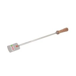 HAZEL Silver Stainless Steel Spatula with Wooden Handle -Set of 1-25
