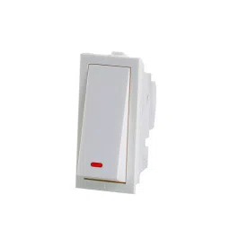 RAPID Stylish Switch With Indicator 1 Module 6 Amp 1 Way White, R-2004 (Pack of 20)-picture-42