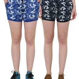 Vimal Jonney Multicolor Self Shorts Pack of 2-31