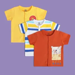 MINIKLUB Kids Multicolor Printed Top (Pack of 3)-image-87