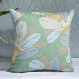 Petal Home Gondi Floral Green Cotton Cushion Cover-picture-20