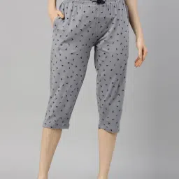 Kryptic Grey Printed Capris-picture-47