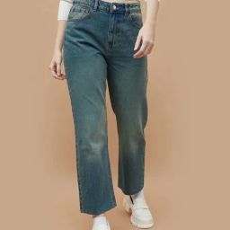 Ginger by Lifestyle Blue Cotton Mid Rise Jeans-image-70