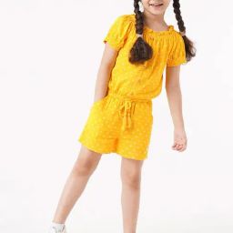 Ed-a-Mamma Kids Yellow Printed Jumpsuit-image-64