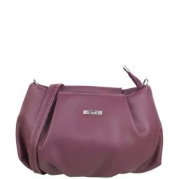 Metro Maroon Synthetic Solid Sling Handbag-4