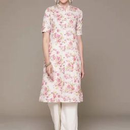 READIPRINT FASHIONS Pink Cotton Woven Straight Kurta-picture-24