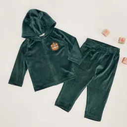 Pantaloons Baby Boys Marine Green Solid Full Sleeves Clothing Sets-image-21