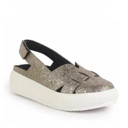 Fausto Women's Gold Back Strap Sandals-image-76