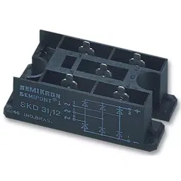 SEMIKRON BRIDGE RECTIFIER, 30A, 1200V, 3PH, 7191020-37