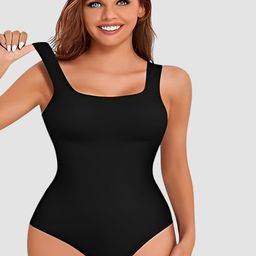 WAVE FASHION Tummy Control Shapewear Bodysuit-image-3