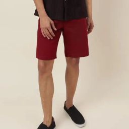 Fabindia Mahogany Comfort Fit Shorts-picture-15