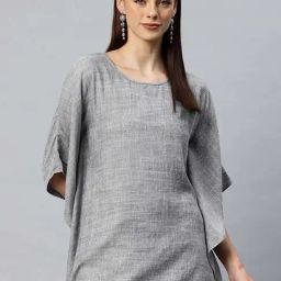 Cottinfab Grey Regular Fit Top-picture-3