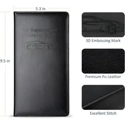 Panchhi Store Black Multi-Utility Document Holder Organisers With Magnetic Closure image 2