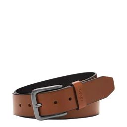 Fossil Brody Brown Leather Solid Waist Belt-image-88