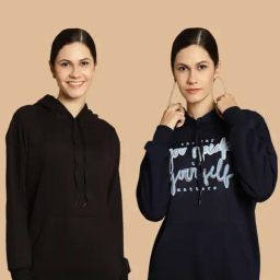 Vimal Jonney Black & Navy Printed Sweatshirt - Pack Of 2-image-84