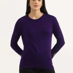 United Colors of Benetton Purple Plain Top-picture-28