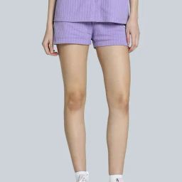Puma Lavender Alert Cotton Regular Fit Sports Shorts-picture-24