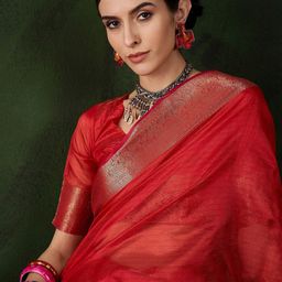 Sangria Woven Design Zari Kanjeevaram Saree-image-61