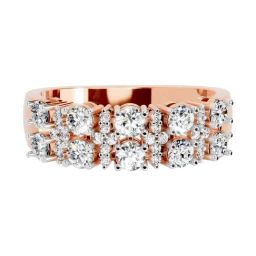 Sparkles Lab Grown Diamond 14k (585) Rose Gold Ring for Women-picture-9