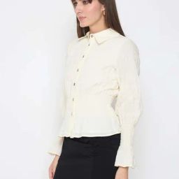 MADAME Off White Casual Shirt-image-90