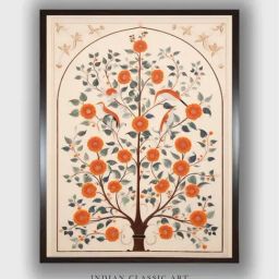 Indian Classic Art Multicolor Canvas Abstract Wall Art-image-79