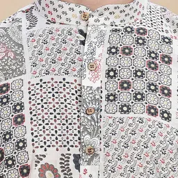 Anouk Men Printed Thread Work Kurta image 5