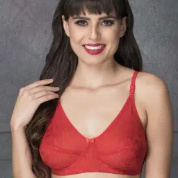 Clovia Red Non Padded Wirefree Bra-image-53