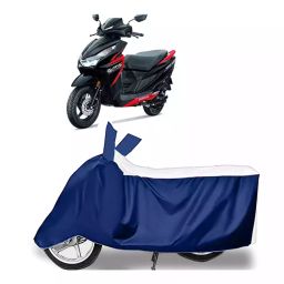 Auto Pearl Bike Cover for Honda Grazia BS6 (White & Blue)-picture-25