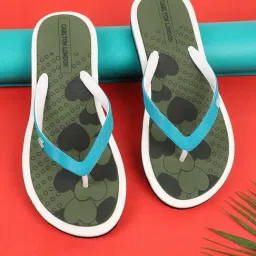 Carlton London Women's Olive Flip Flops-picture-35