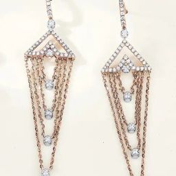 P.N.Gadgil Jewellers Cascade of Grace 18kt Yellow Gold & Diamond Drops & Dangler Earring For Woman-image-48