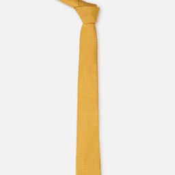 Van Heusen Yellow Embroidered Tie-51